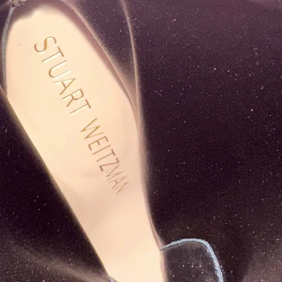 Stuart Weitzman Black Heeled Boot Ladies size 8.5 NEW